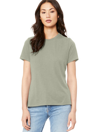 BELLA+CANVAS ® Women's Relaxed Jersey Short Sleeve Tee. BC6400 - Thyme | Bella + Canvas