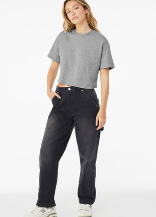 BELLA+CANVAS® Women's Jersey Crop Tee BC6482 - Athletic Heather | Bella + Canvas