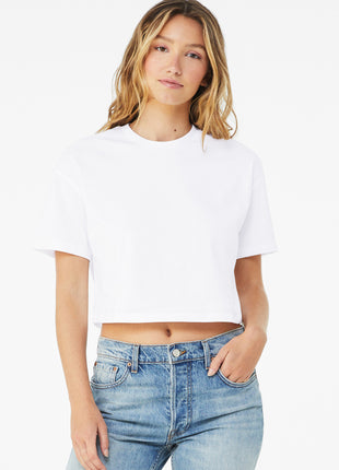 BELLA+CANVAS® Women's Jersey Crop Tee BC6482 - White | Bella + Canvas
