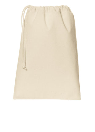 Port Authority® Core Cotton Drawstring Bag BG0350 - Natural | Port Authority