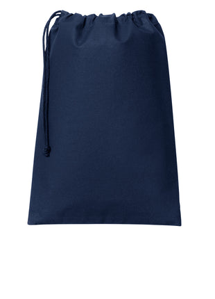 Port Authority® Core Cotton Drawstring Bag BG0350 - River Blue Navy | Port Authority