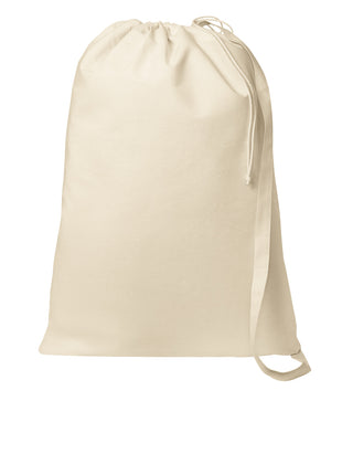Port Authority® Core Cotton Laundry Bag BG0850 - Natural | Port Authority