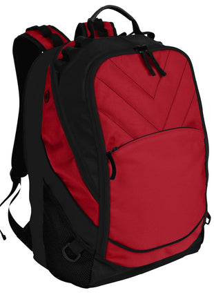 Port Authority® Xcape™ Computer Backpack. BG100 - Chili Red/ Black | Port Authority