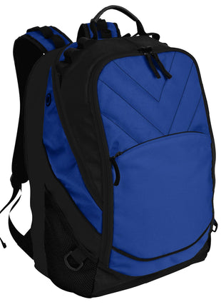 Port Authority® Xcape™ Computer Backpack. BG100 - Shock Blue/ Black | Port Authority