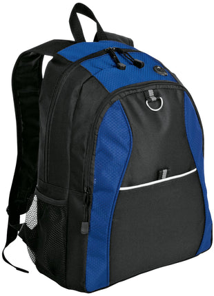 Port Authority® Contrast Honeycomb Backpack. BG1020 - Twilight Blue/ Black | Port Authority