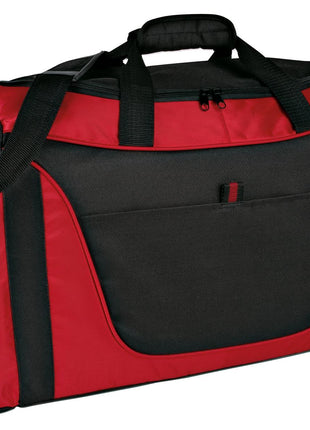 Port Authority® Medium Two-Tone Duffel. BG1050 - Red/ Black | Port Authority