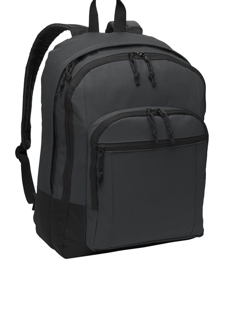 Port Authority® Basic Backpack. BG204 - Dark Charcoal | Port Authority