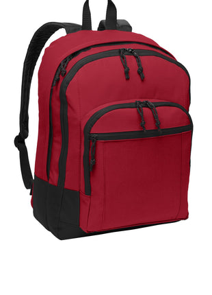 Port Authority® Basic Backpack. BG204 - Red | Port Authority