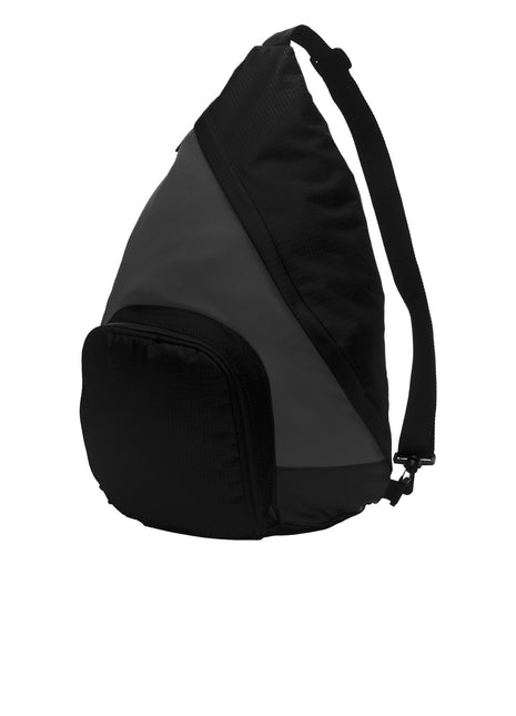 Port Authority® Active Sling Pack. BG206 - Dark Charcoal/ Black | Port Authority