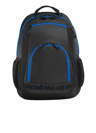 Port Authority® Xtreme Backpack. BG207 - Dark Grey/ Black/ Shock Blue | Port Authority