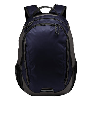 Port Authority ® Ridge Backpack. BG208 - Deep Navy/ Dark Charcoal | Port Authority