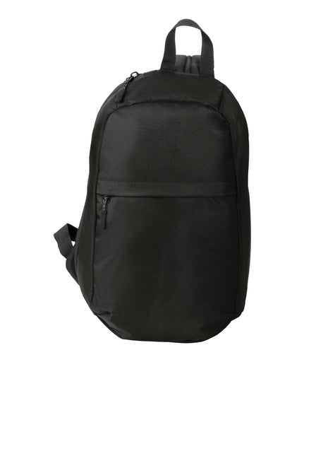 Port Authority® Crossbody Backpack BG228 - Deep Black | Port Authority