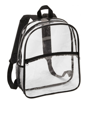 Port Authority ® Clear Backpack BG230 - Clear/ Black | Port Authority
