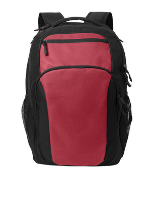 Port Authority® Transport Backpack BG232 - Rich Red/ Black | Port Authority