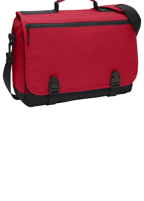 Port Authority® Messenger Briefcase. BG304 - Chili Red | Port Authority