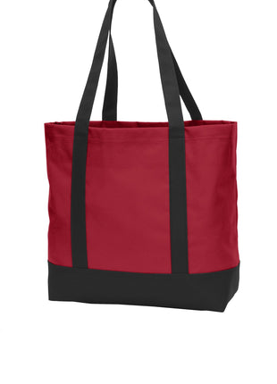 Port Authority® Day Tote. BG406 - Chili Red/ Black | Port Authority