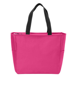 Port Authority® Essential Zip Tote. BG410 - Pink Azalea | Port Authority