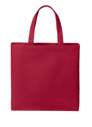 Port Authority® Cotton Canvas Tote BG424 - Deep Red | Port Authority