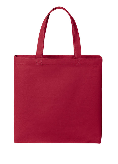 Port Authority® Cotton Canvas Tote BG424 - Deep Red | Port Authority
