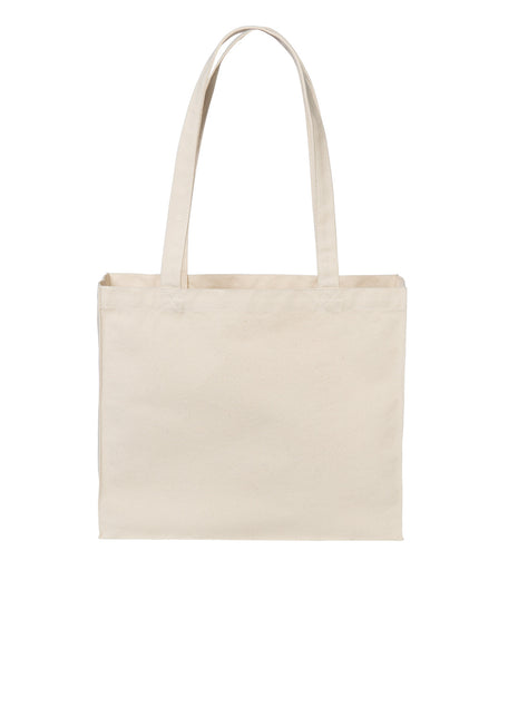 Port Authority® Cotton Canvas Shopper Tote BG428 - Natural | Port Authority
