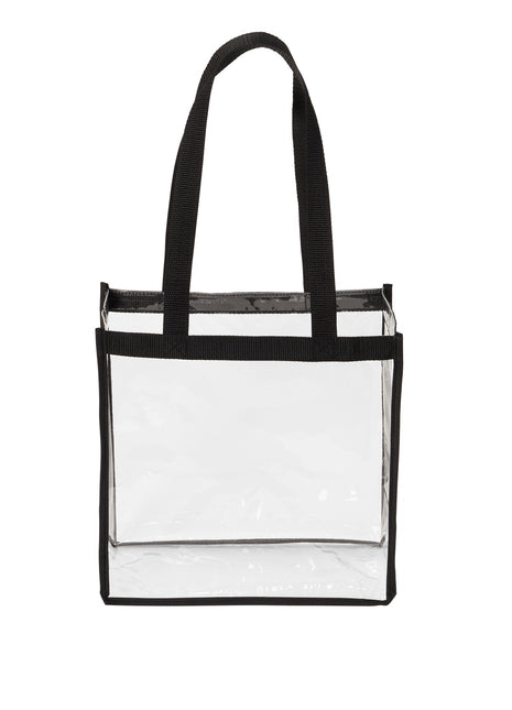 Port Authority ® Clear Stadium Tote BG430 - Clear/ Black | Port Authority