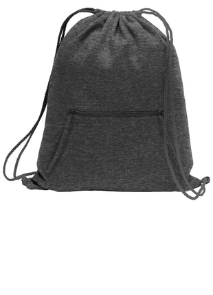Port & Co™ Core Fleece Sweatshirt Cinch Pack. BG614 - Dark Heather Grey | Port & Co