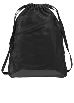 Port Authority® Zip-It Cinch Pack. BG616 - Black/ Black | Port Authority