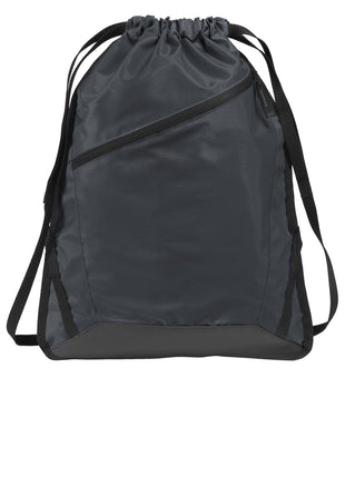 Port Authority® Zip-It Cinch Pack. BG616 - Graphite/ Black | Port Authority