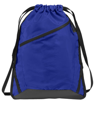 Port Authority® Zip-It Cinch Pack. BG616 - True Royal/ Black | Port Authority