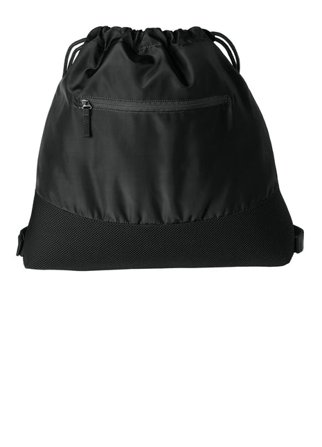 Port Authority® Agility Mesh Pocket Cinch BG619 - Deep Black | Port Authority