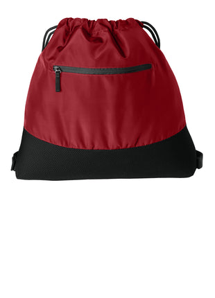 Port Authority® Agility Mesh Pocket Cinch BG619 - Rich Red | Port Authority