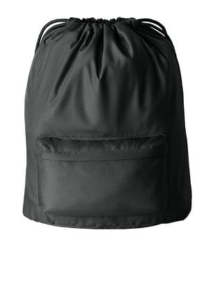 Port Authority® Diamond Pocket Cinch BG637 - Deep Black | Port Authority