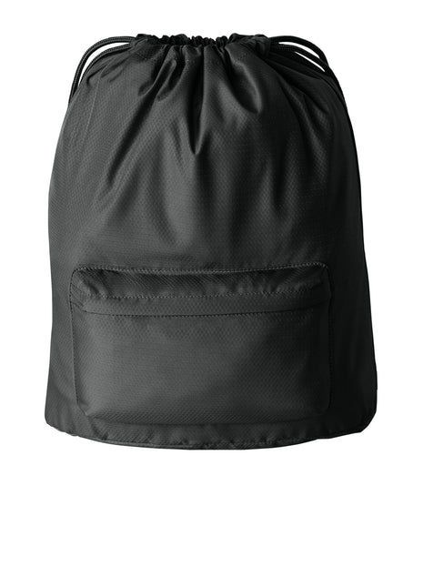 Port Authority® Diamond Pocket Cinch BG637 - Deep Black | Port Authority
