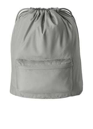 Port Authority® Diamond Pocket Cinch BG637 - Gusty Grey | Port Authority
