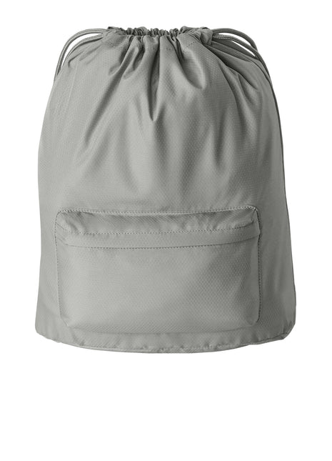 Port Authority® Diamond Pocket Cinch BG637 - Gusty Grey | Port Authority