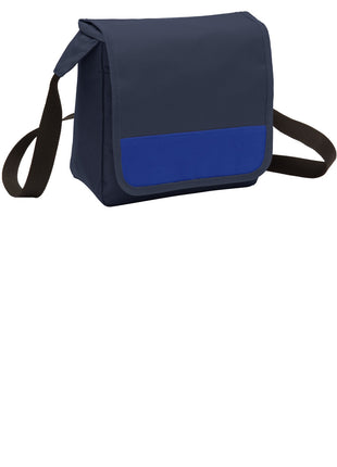 Port Authority® Lunch Cooler Messenger. BG753 - Navy/ Twilight Blue | Port Authority