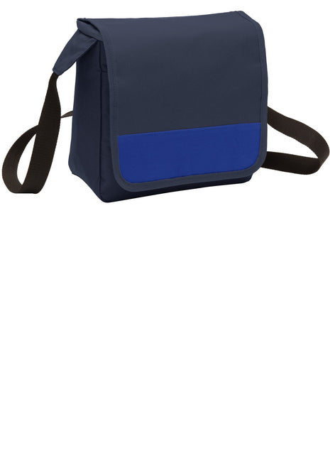 Port Authority® Lunch Cooler Messenger. BG753 - Navy/ Twilight Blue | Port Authority