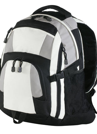 Port Authority® Urban Backpack. BG77 - Black/ Light Grey/ Stone | Port Authority