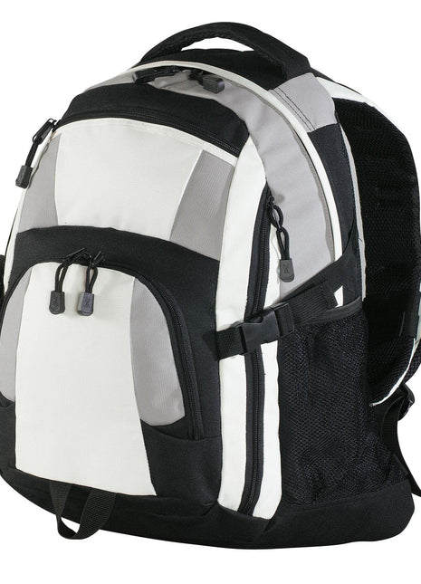 Port Authority® Urban Backpack. BG77 - Black/ Light Grey/ Stone | Port Authority