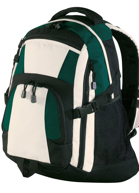Port Authority® Urban Backpack. BG77 - Black/ Hunter/ Stone | Port Authority