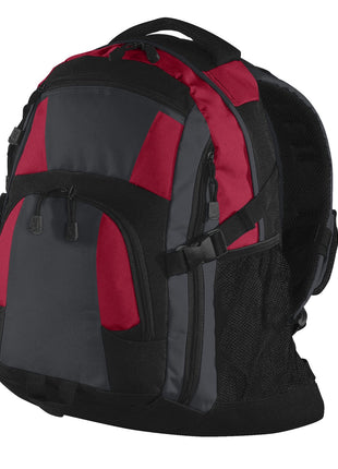 Port Authority® Urban Backpack. BG77 - Red/ Magnet/ Black | Port Authority