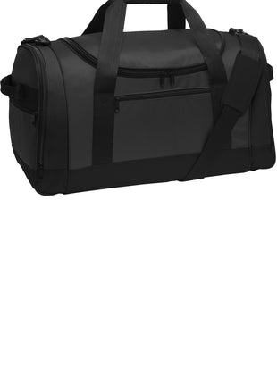 Port Authority® Voyager Sports Duffel. BG800 - Dark Grey/ Black | Port Authority