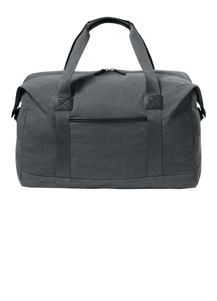Port Authority® Washed Canvas Duffel BG8030 - Grey Steel | Port Authority