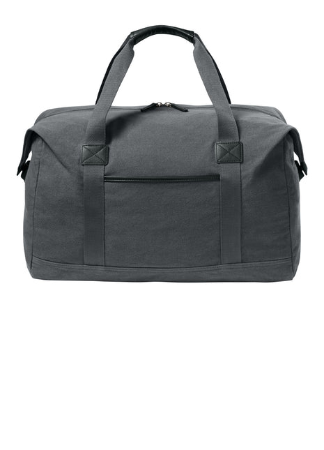 Port Authority® Washed Canvas Duffel BG8030 - Grey Steel | Port Authority