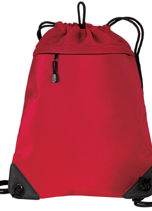 Port Authority® - Cinch Pack with Mesh Trim.  BG810 - Chili Red | Port Authority