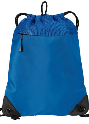 Port Authority® - Cinch Pack with Mesh Trim.  BG810 - Snorkel Blue | Port Authority