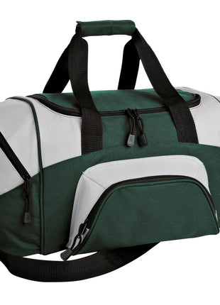 Port Authority® - Small Colorblock Sport Duffel. BG990S - Hunter/ Grey | Port Authority