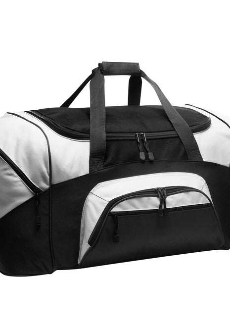 Port Authority® - Standard Colorblock Sport Duffel.  BG99 - Black/ Grey | Port Authority