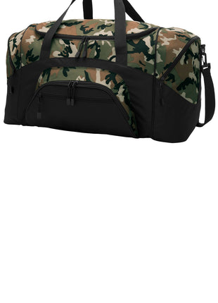 Port Authority® - Standard Colorblock Sport Duffel.  BG99 - Military Camo/ Black | Port Authority