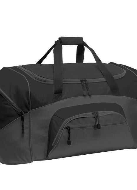 Port Authority® - Standard Colorblock Sport Duffel.  BG99 - Black/ Dark Charcoal | Port Authority